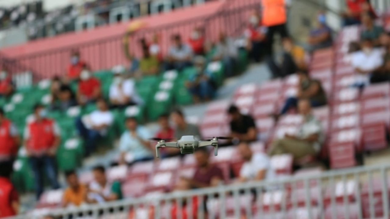 Stadyumda droneli tedbir