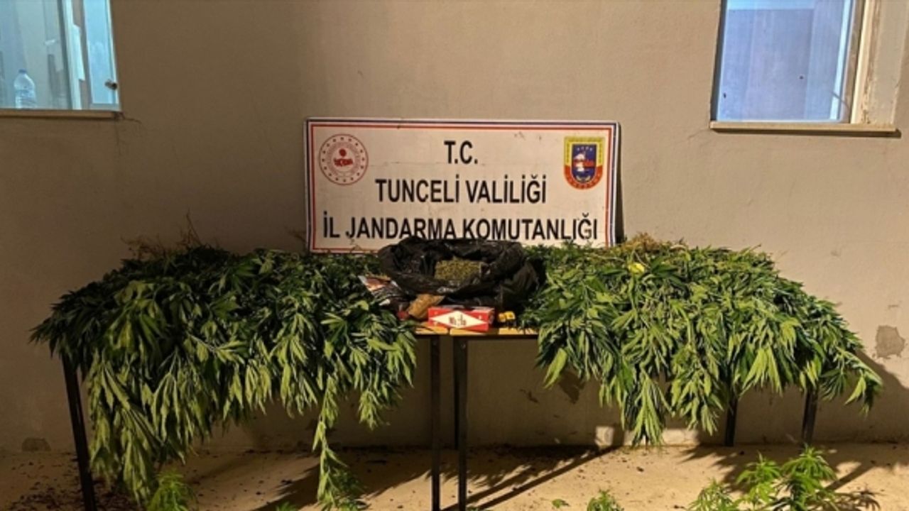 Tunceli'de evinde uyuşturucu ele geçirilen şüpheli gözaltına alındı