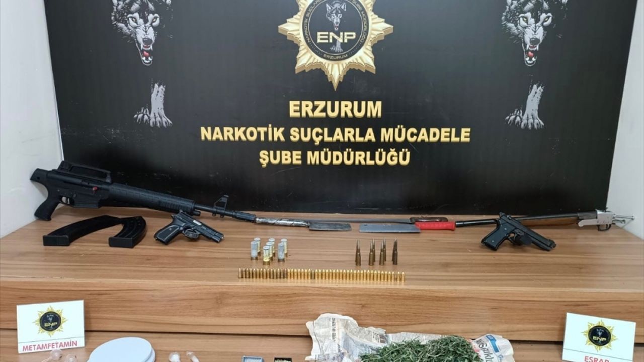 Erzurum'da uyuşturucu ticareti iddiasıyla bir şüpheli yakalandı