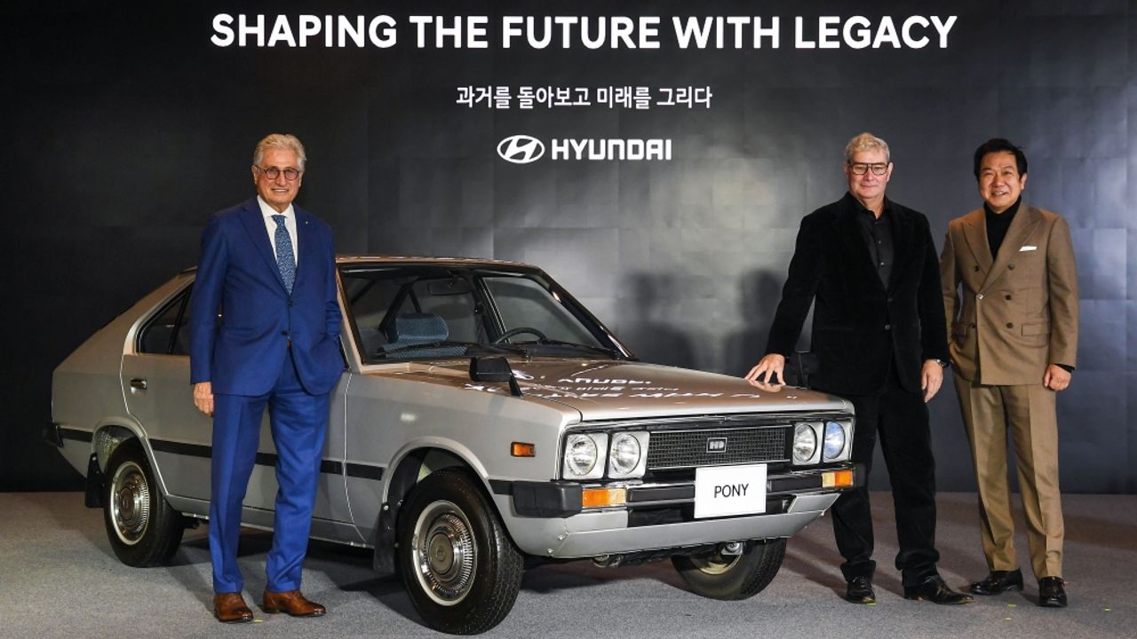 Hyundai ve Tasarımcı Giorgetto Giugiaro'dan, Pony Coupe konsepti için iş birliği