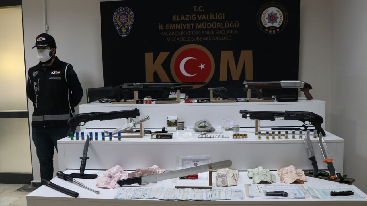 Elazığ ve Bingöl'de "Silindir Operasyonu" kapsamında 22 zanlı yakalandı