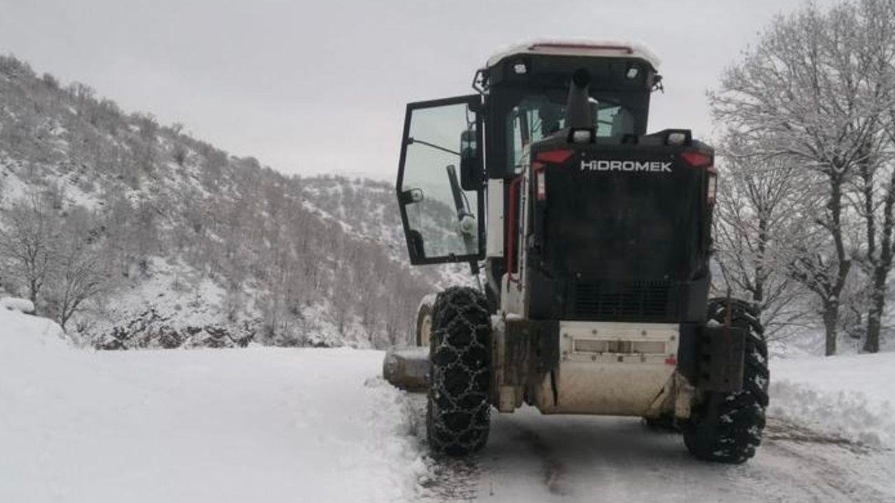 47 köy yolu kardan kapandı