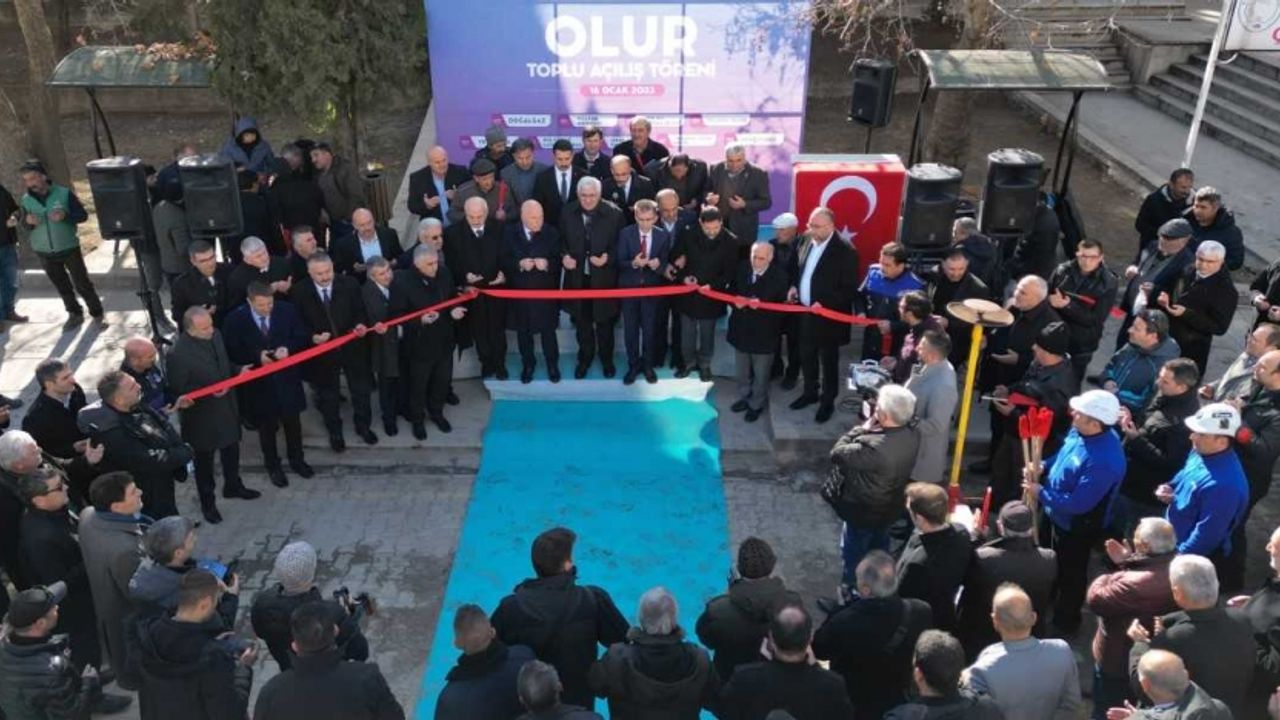 Erzurum'un Olur ilçesindeki yatırımların toplu açılışı yapıldı
