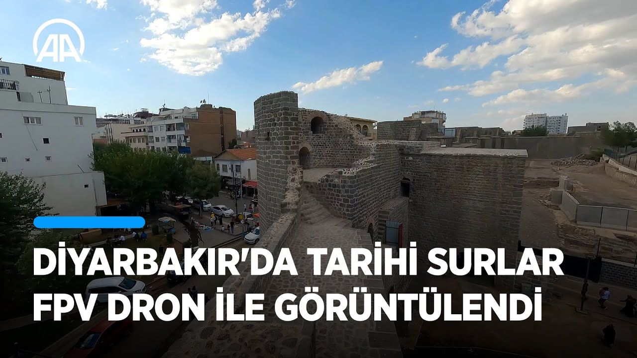 Diyarbakır'da tarihi surlar görüntülendi