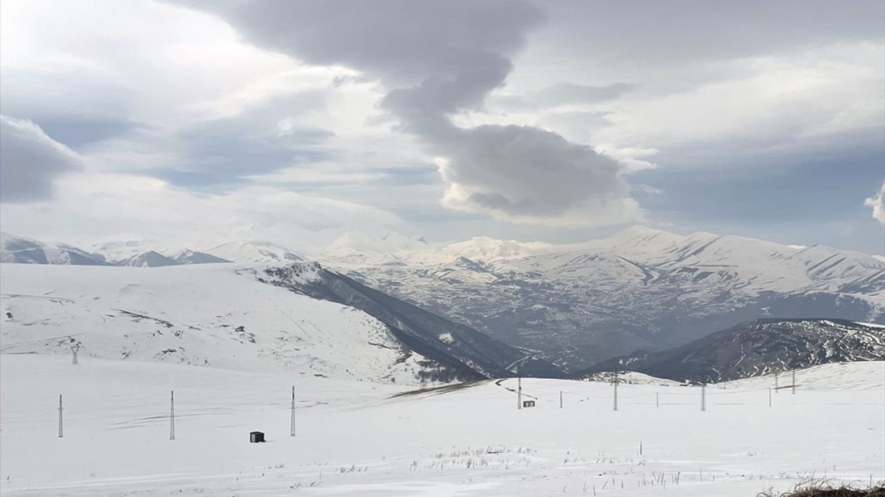 Ardahan'ın yüksek kesimlerinde kar etkili oldu