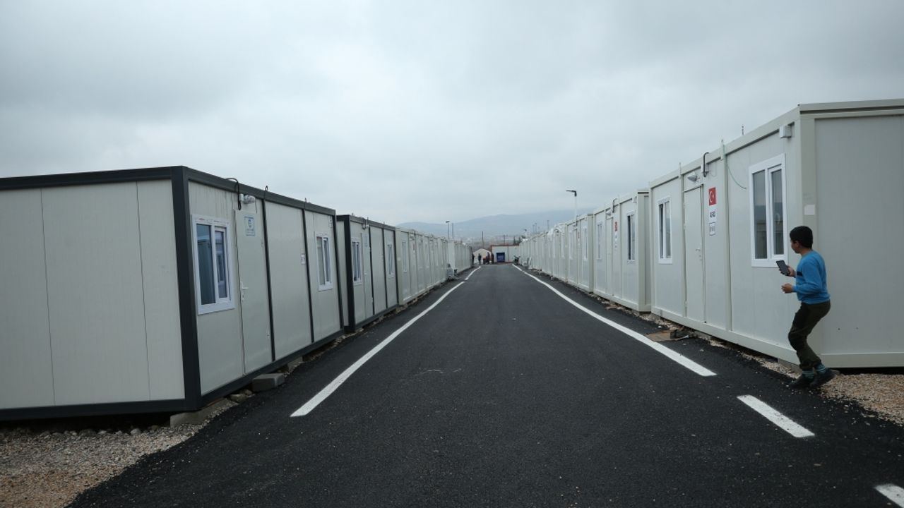 Malatya'da 200 dönüm alana kurulu konteyner kent tam kapasiteye ulaştı