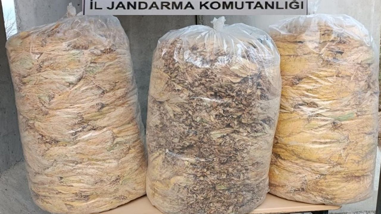Bingöl'de 150 kilogram kaçak tütün ele geçirildi