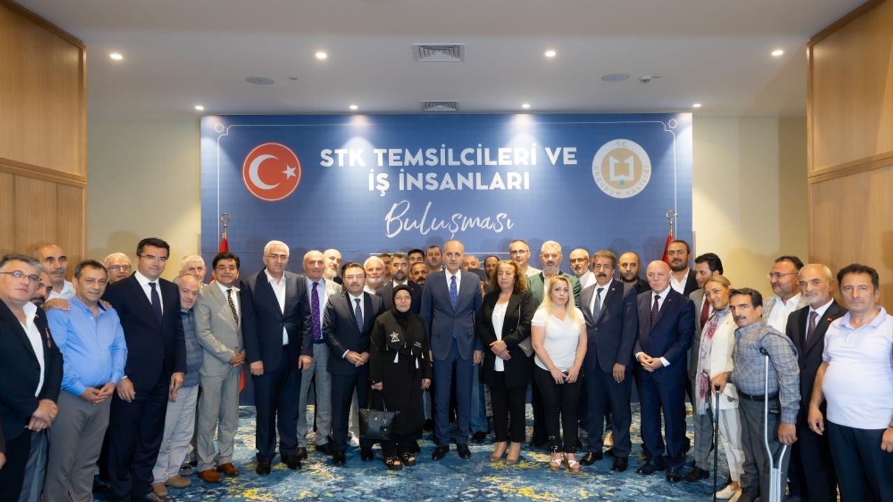 TBMM Başkanı Kurtulmuş, Erzurum'da STK temsilcileriyle buluştu:
