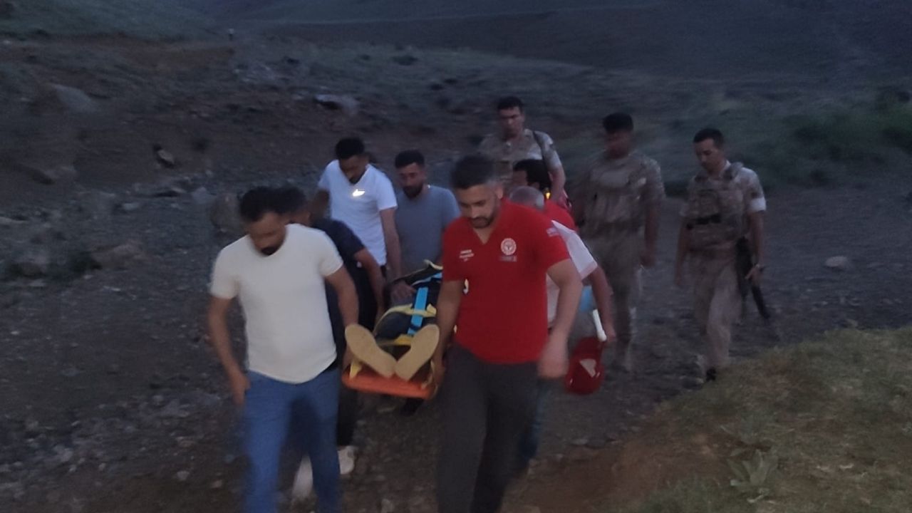 Van'da dağda düşerek yaralanan kişi ekiplerce kurtarıldı