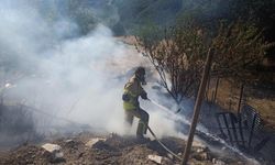 Tunceli'de bir evin bahçesinde çıkan yangın söndürüldü