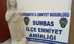 OSMANİYE - Kanalizasyon kazısında tarihi nitelikte olduğu değerlendirilen heykel bulundu