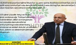 HDP Dersim Milletvekili Alican Önlü'den yeni yıl mesajı