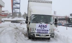 Erzurum'dan deprem bölgelerine insani ve gıda yardımları sürüyor
