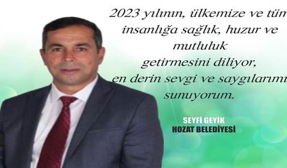 Hozat Belediye Başkanı Seyfi Geyik'ten yeni yıl mesajı