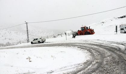 SİİRT - Kar yağışı ulaşımı olumsuz etkiledi