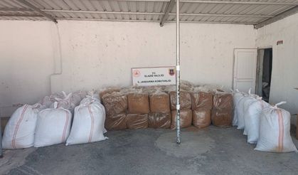 Elazığ'da 1,5 ton kaçak tütün ele geçirildi
