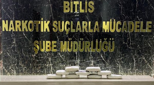 Bitlis'te 12 kilo 400 gram sentetik uyuşturucu ele geçirildi