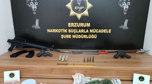 Erzurum'da uyuşturucu ticareti iddiasıyla bir şüpheli yakalandı