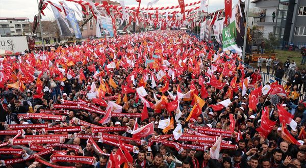 DENİZLİ - Cumhurbaşkanı Erdoğan: "Seçim sandığı önünüze geldiğinde ne diyeceksiniz? Durmak yok yola devam diyeceksiniz"