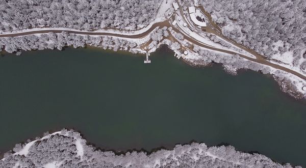 KARABÜK - Ortakçılar Göleti havadan görüntülendi