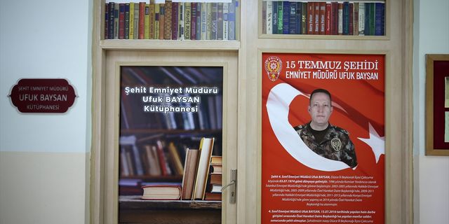 MUŞ - Polisler şehit emniyet müdürü adına kütüphane kurdu