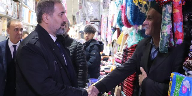 SİİRT - AK Parti Genel Başkan Yardımcısı Şen, esnaf ziyaretinde bulundu