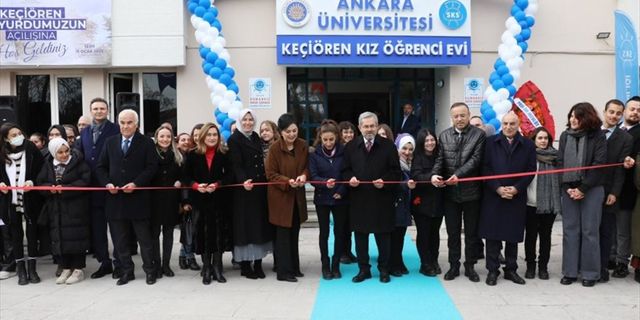 ANKARA - Yenilenen Ankara Üniversitesi Keçiören Kız Öğrenci Evi törenle hizmete açıldı