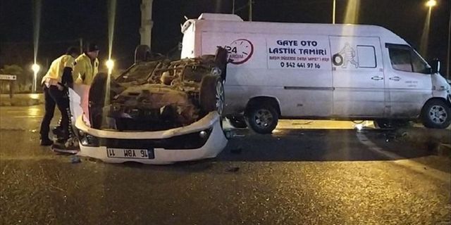 ÇORUM - Takla atan otomobilin sürücüsü yaralandı