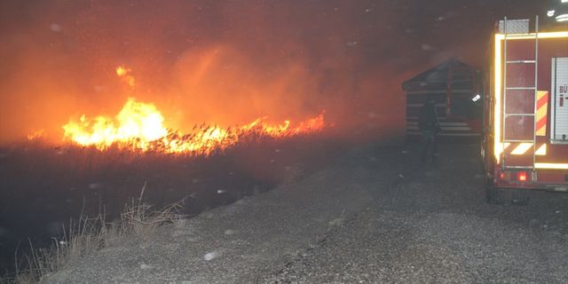 KONYA - Beyşehir Gölü sazlıklarında çıkan yangın söndürüldü