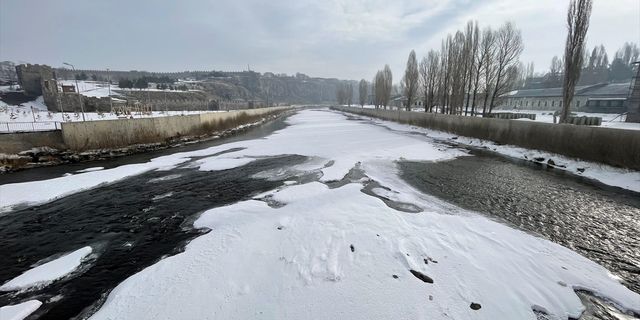 AĞRI - Eleşkirt'te soğuk hava ve kar etkili oldu