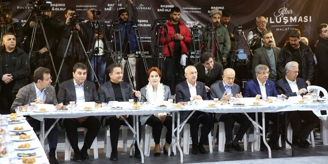 CHP Genel Başkanı Kılıçdaroğlu, Malatya'da depremzedelerle iftar programında konuştu