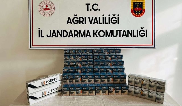 Ağrı'da gümrük kaçağı sigara operasyonunda 2 şüpheli gözaltına alındı