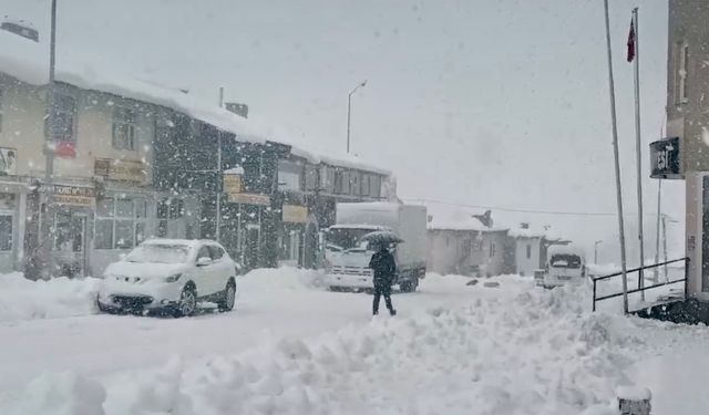 Kar kalınlığı 35 santimetreyi buldu: 96 köy yolu ulaşıma kapalı