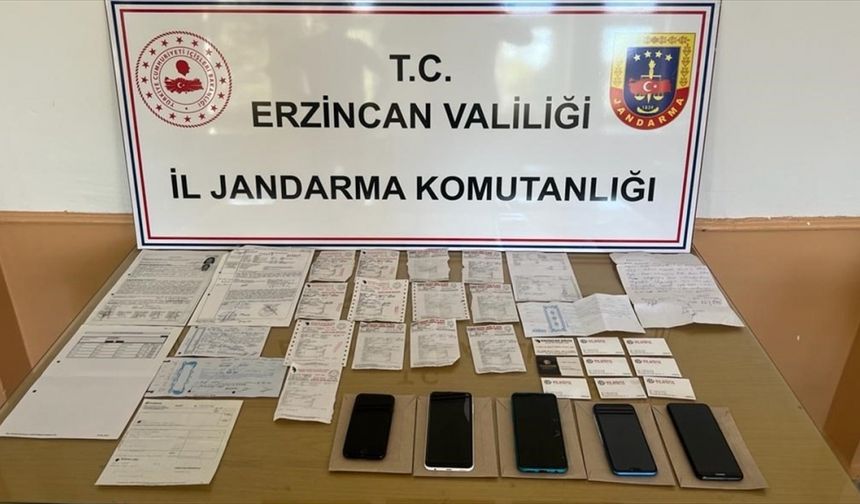 Erzincan'da tefecilik operasyonunda 5 şüpheli yakalandı
