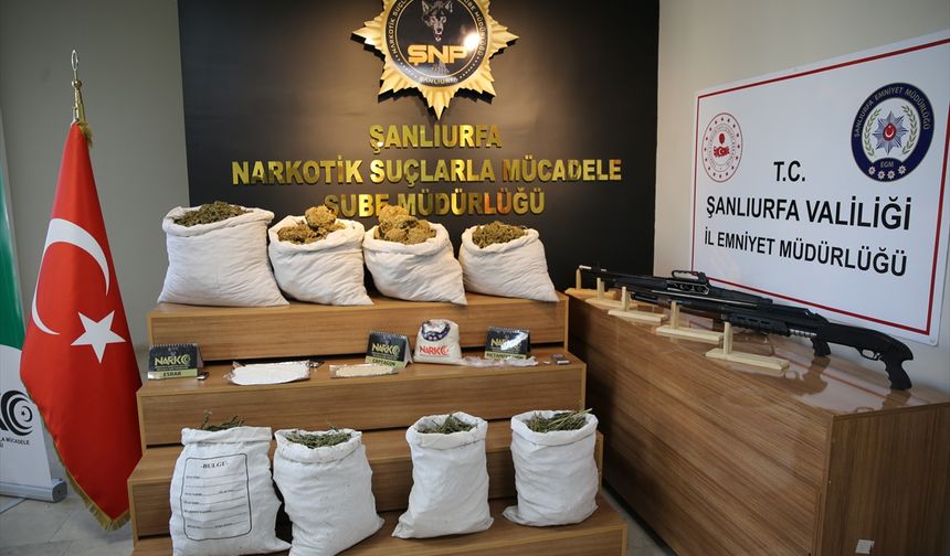 ŞANLIURFA - Hava destekli uyuşturucu operasyonunda 86 şüpheliye gözaltı (2)
