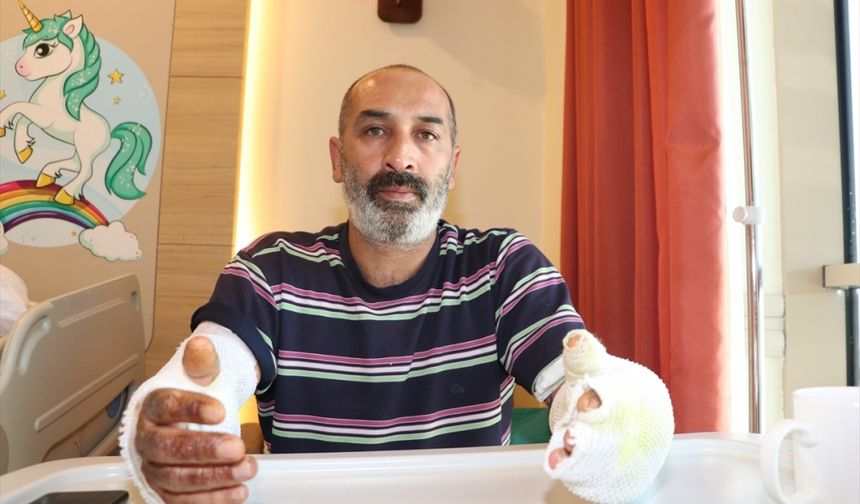 Ardahan'da gaz kaçağından kaynaklanan parlamada yaralanan pilavcının tedavisi sürüyor