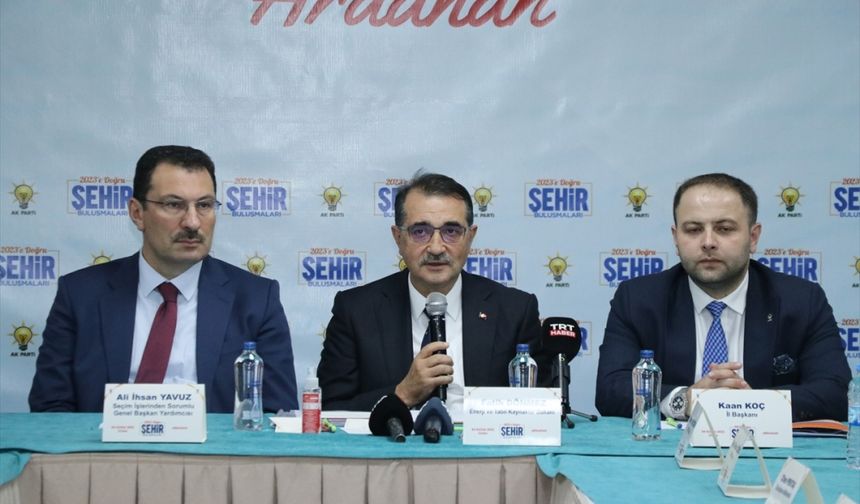 Enerji ve Tabii Kaynaklar Bakanı Dönmez, Ardahan'da enerji politikasını anlattı: