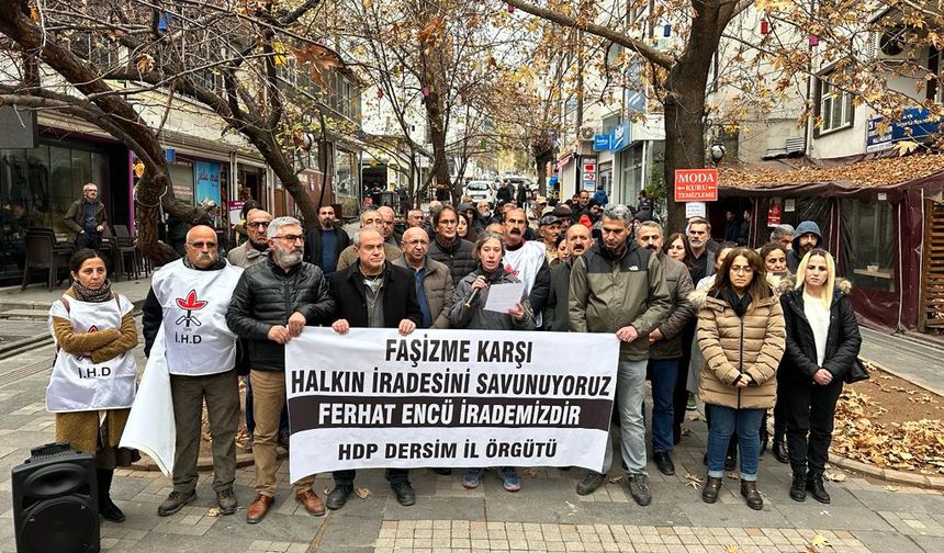 Polisin HDP'li Ferhat Encü'ye tokat atmasına Dersim’den tepki
