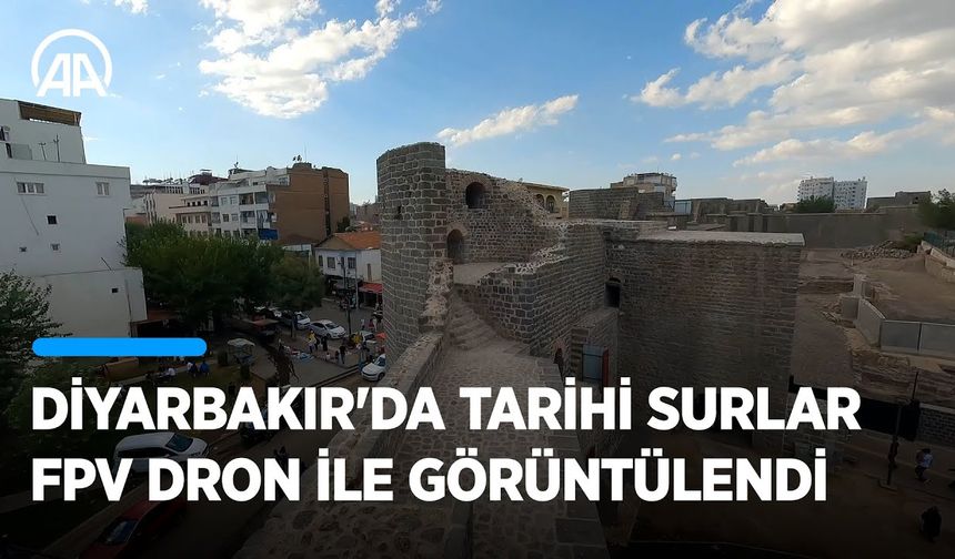 Diyarbakır'da tarihi surlar görüntülendi